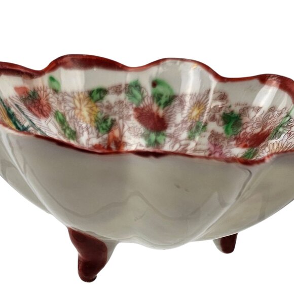 Vintage Made in Japan Hand‎ Painted Japanese Porcelain Nut Bowl. - Picture 4 of 5